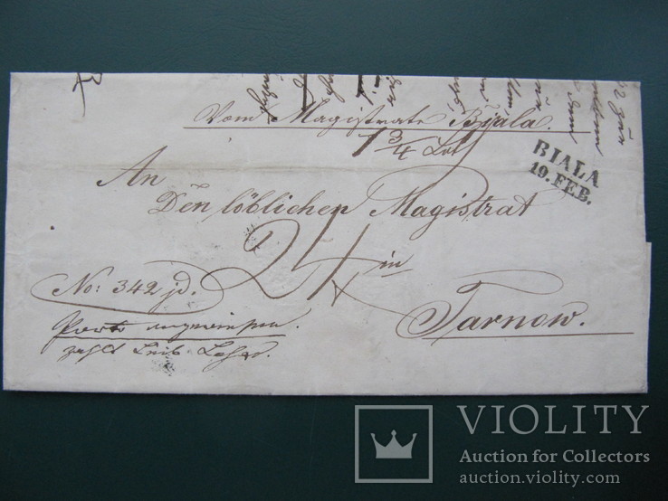 Письмо конверт, домарочное, Европа 1849 год, фото №2