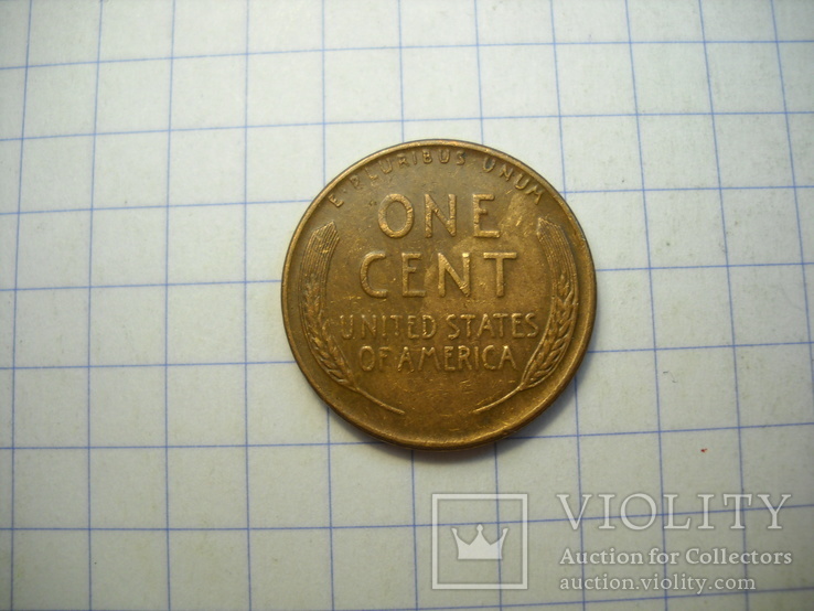 США, 1 цент 1957 г. (D), фото №3