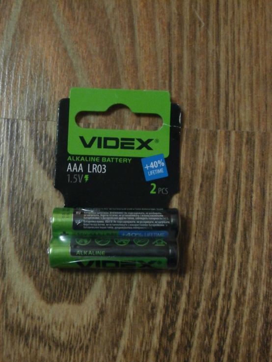 Батарейка Videx LR03 Alkaline (AAA) 2 штуки міні пальчик