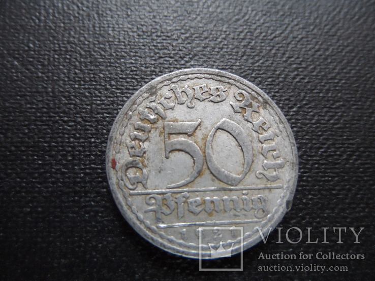 50  пфеннигов  1921 J   Германия       (Г.9.25)~, фото №2
