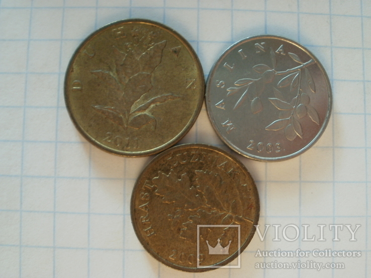 3 монеты Хорватии., фото №3
