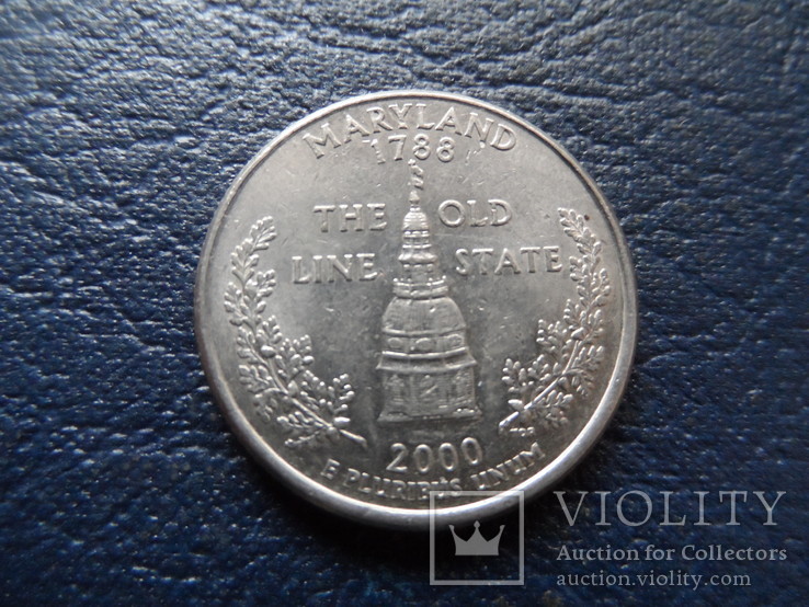 25  центов  2000  Мериленд   (Г.10.19)~, фото №2