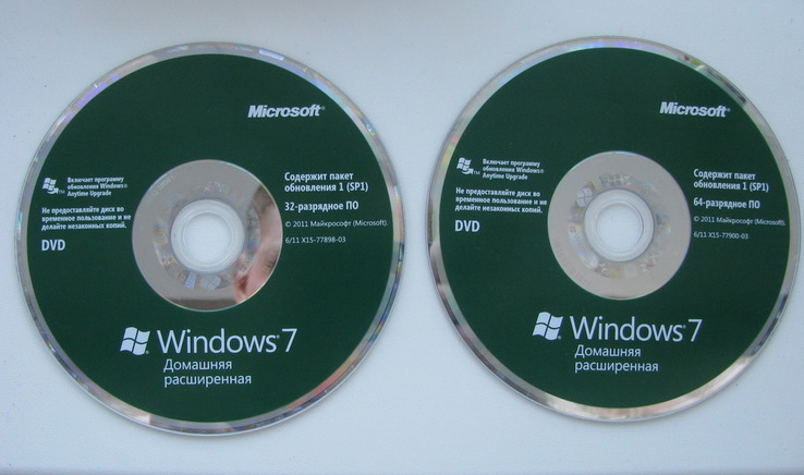 Оригинальный диск Windows 7, photo number 4