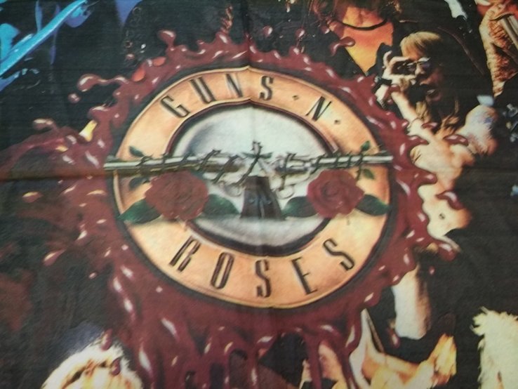 15. Баннер Guns N'Roses 97х135см, ткань, новый, фото №5