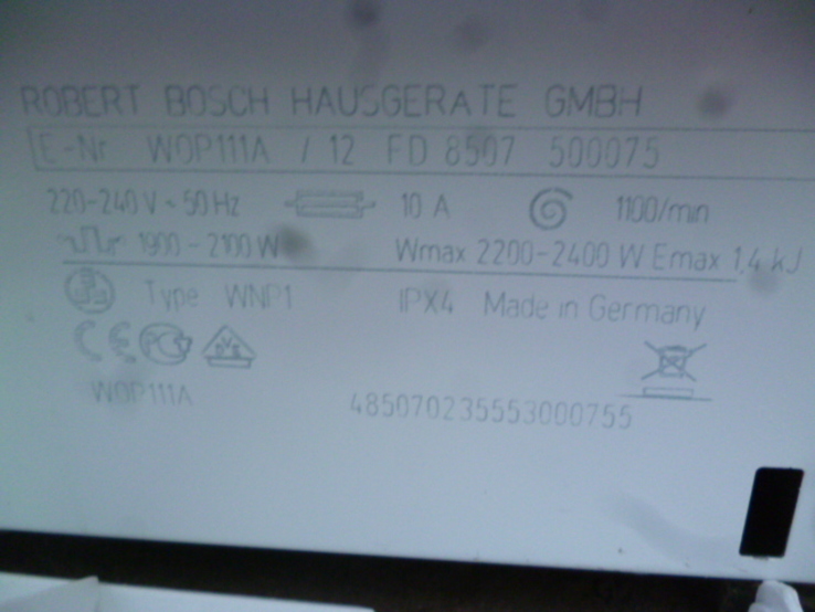 Пральна машина BOSCH EXLUSIV 5 кг з Німеччини, photo number 5