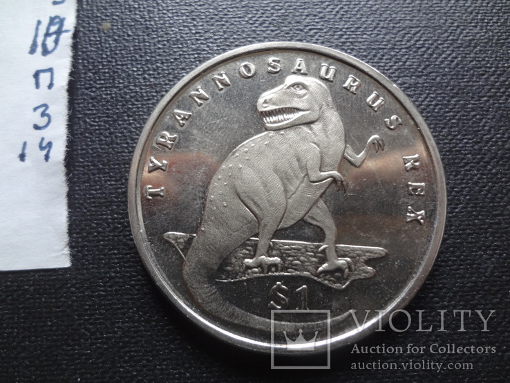 1 доллар 2006 Сьерра-Леоне тиранозавр Рекс   (П.3.14)~, фото №5