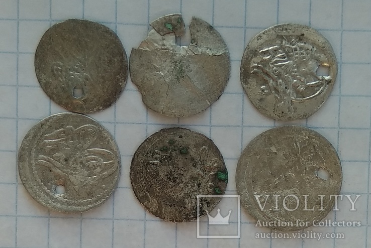 Османские монеты 6 шт