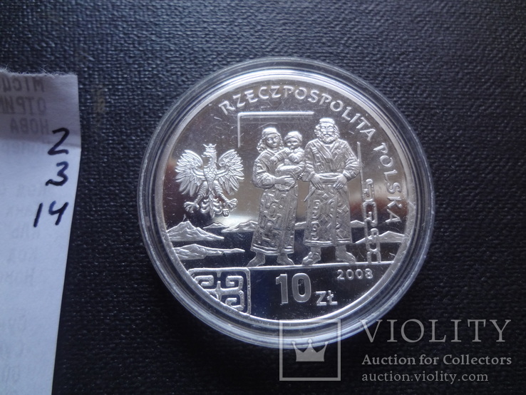 10 злотых 2008 Польша серебро (2.3.14)~, фото №5