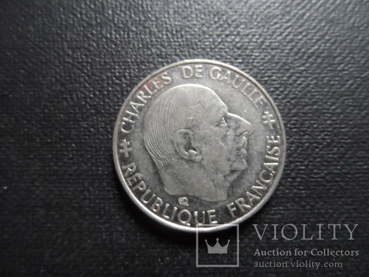 1 франк 1988 Франция Чарльз де Голь    (Г.10.40)~, фото №2