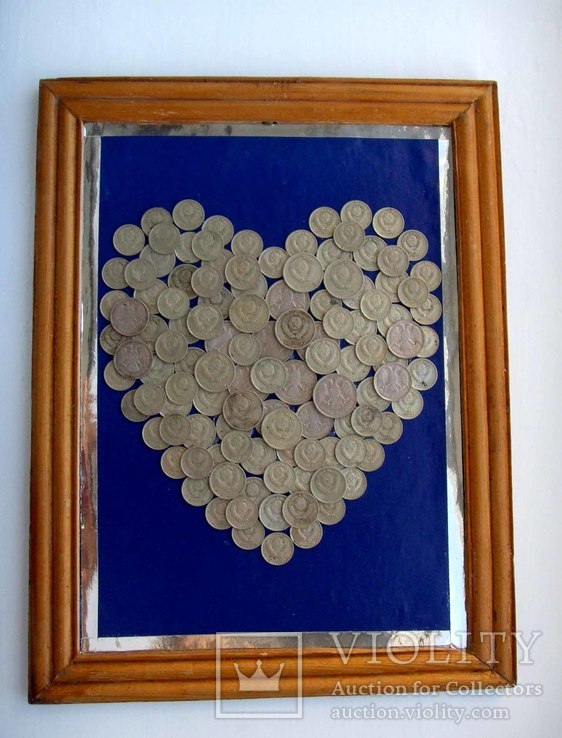Сердце из монет., фото №3
