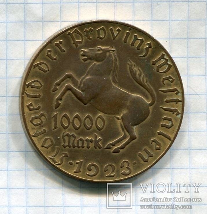 Вестфалия 10000 марок 1923, фото №2