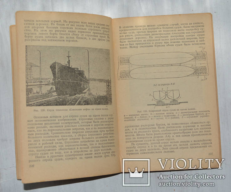 Спуск судов на воду и спусковые работы. Волков Г.Н. 1935 Практическое руководство, фото №6
