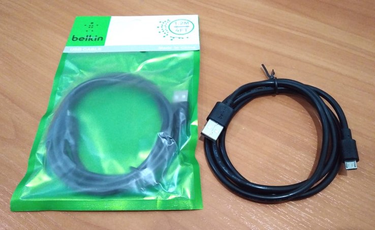 Micro USB кабель Belkin черный (1.2м)