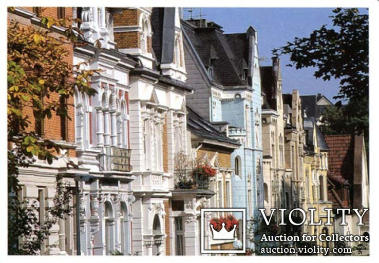 Набор открыток Германия видовые дома и улицы, фото №3