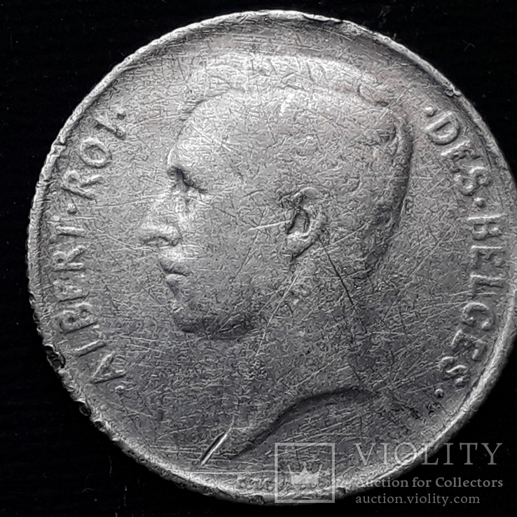 1 франк, Бельгия, 1913 год, DES BELGES, серебро, 835-я проба, 5 грамм, фото №3