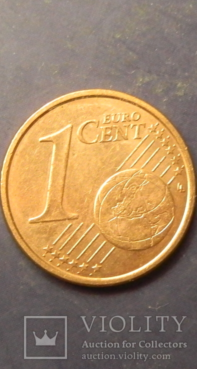 1 євроцент Італія 2011, фото №3