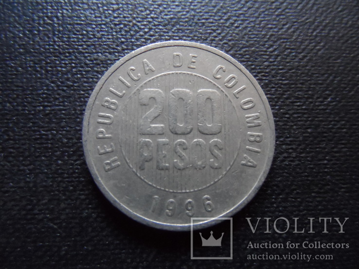 200 песос 1996 Колумбия    (Г.12.6)~, фото №3