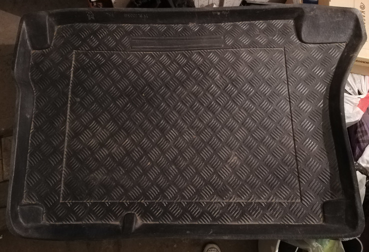 Пластиковый коврик в багажник для Деу Ланос хетчбэк