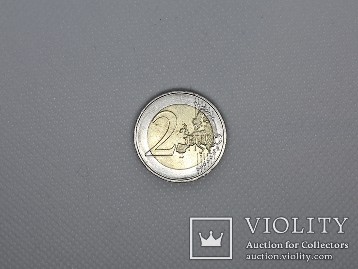 2 евро, Франция, 100 лет со дня смерти Огюста Родена, фото №3