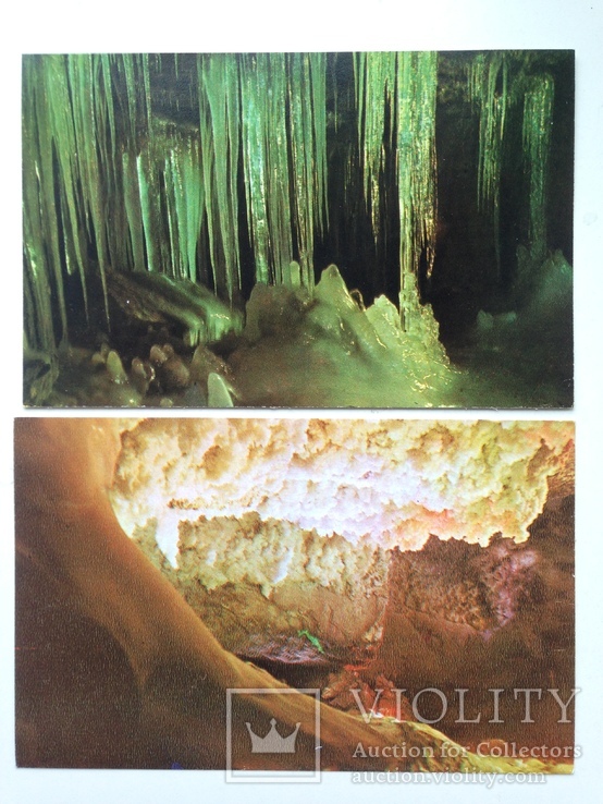 Комплект открыток  Кунгурская ледяная пещера. 1977, фото №6