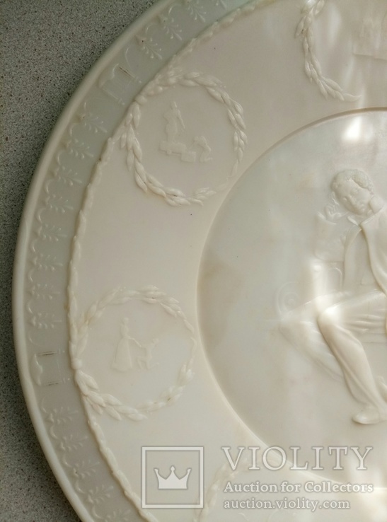 Сувенирная тарелка ” А.С.Пушкин 1799 - 1949гг.”, фото №5