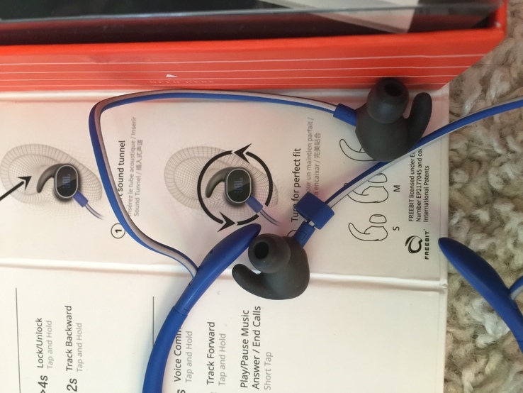 Bluetooth наушники беспроводные JBL Response blue оригинал с Германии, фото №5