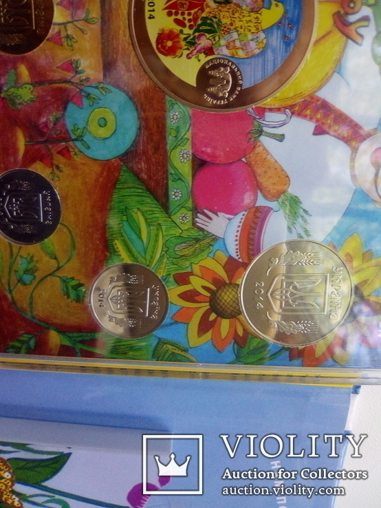Годовой набор обиходных монет  НБУ 2014, фото №11