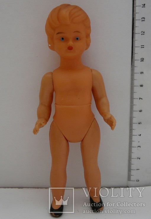 Лялька, кукла резина 13,5см, фото №2