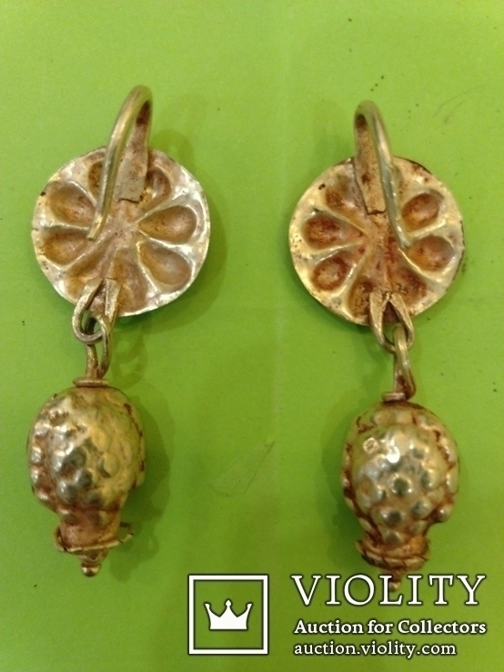Античные золотые серьги. Вес 9,1гр., фото №4