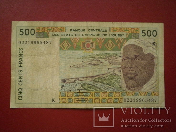 Сенегал 2002 рік 500 франків., фото №2