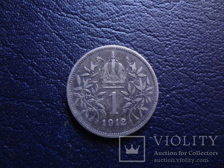 1 крона 1912  Австрия   серебро  (Г.15.13)~