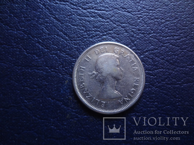 25  центов 1963   Канада серебро    (Г.15.22)~, фото №3