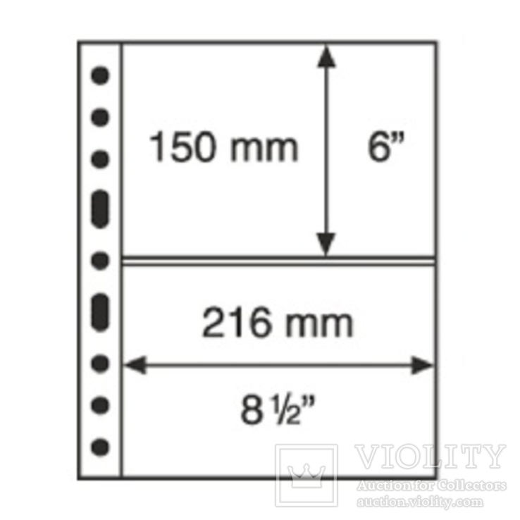 Лист-обложка SH312 (2С) прозрачный (аналог GRANDE), Leuchtturm