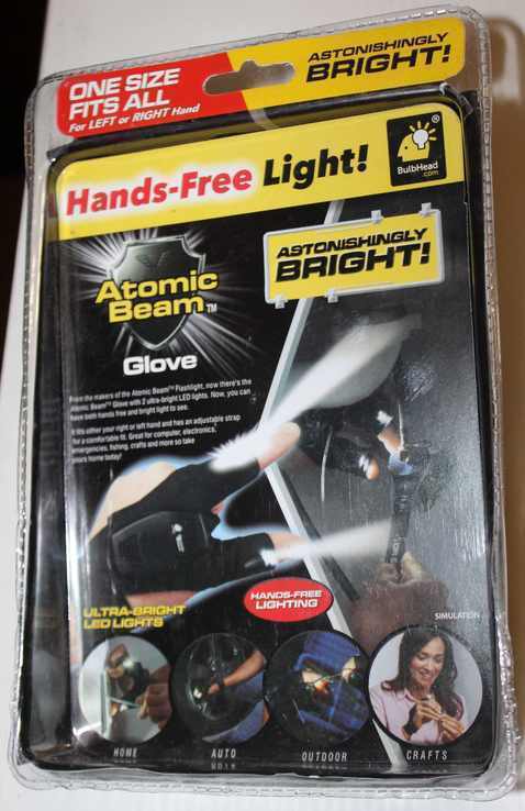 Перчатки с подсветкой hand-free light, photo number 6