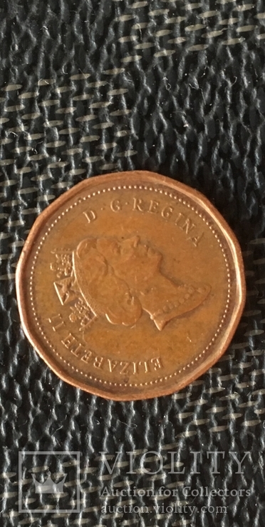 Монета 1 цент 1991 Канада one cent canada, фото №3