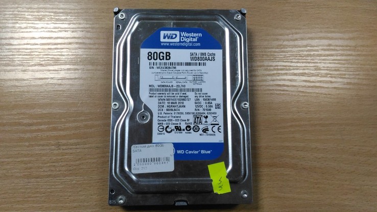 Жесткий диск Western Digital 80Gb SATA, фото №4