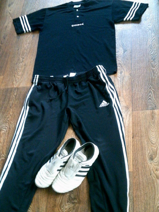 Adidas - фирменный спорт комплект(мастерка,штаны,футболка ,кроссовки), photo number 6
