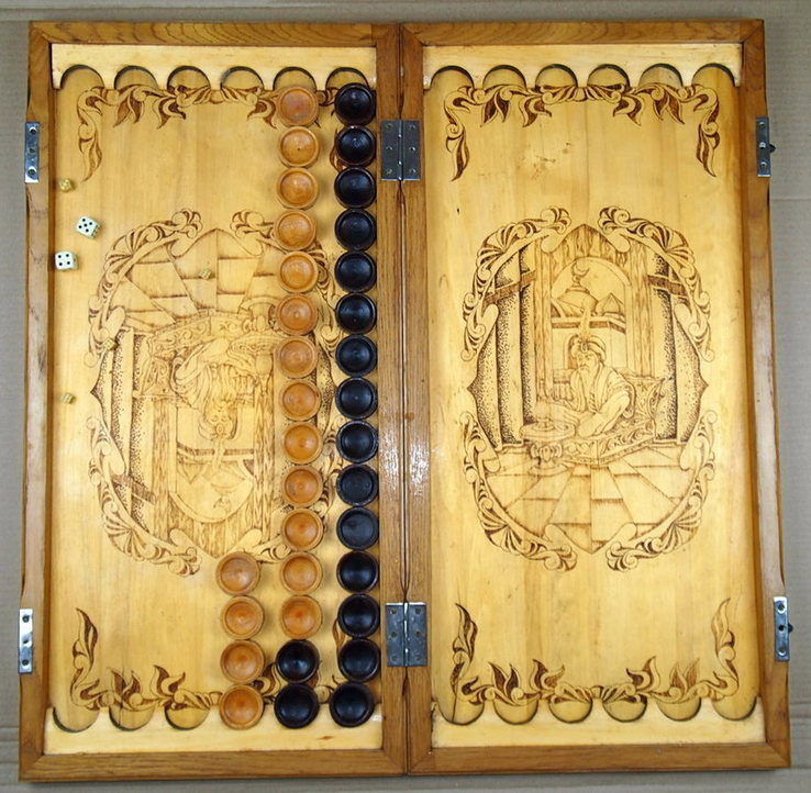 Backgammon, ręczna robota. (Duże), numer zdjęcia 7