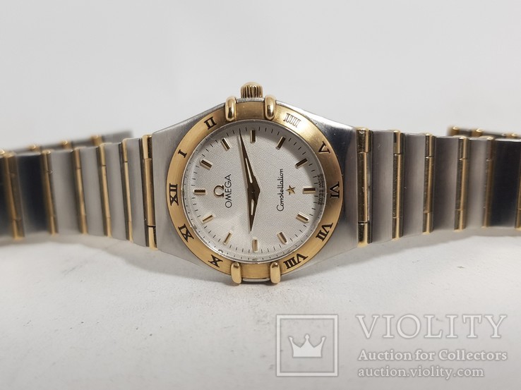 Omega Constellation woman Quartz золото сталь, фото №2