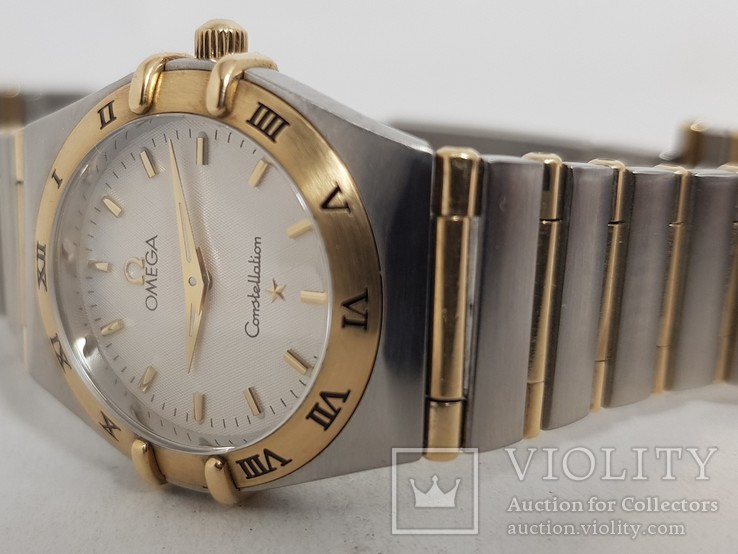 Omega Constellation woman Quartz золото сталь, фото №3