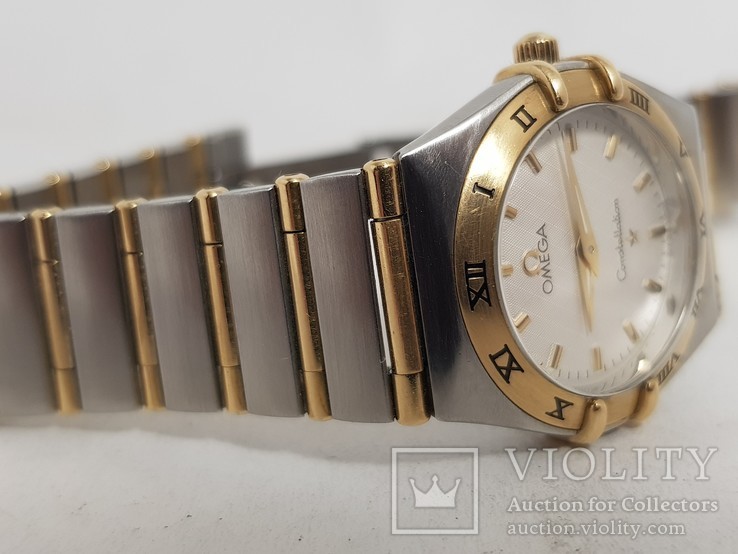 Omega Constellation woman Quartz золото сталь, фото №4