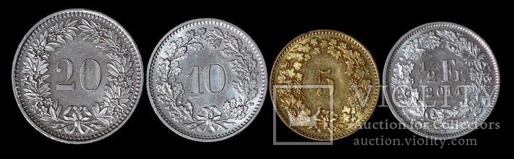 Набор монет Швейцарии, фото №2