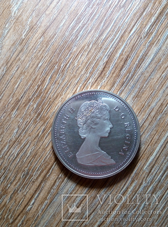 Канада 1 доллар 1988 г., фото №3