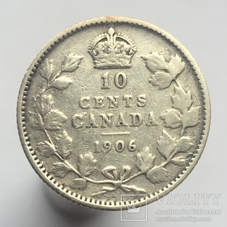 Канада 10 центов (центів) 1906 г., фото №2