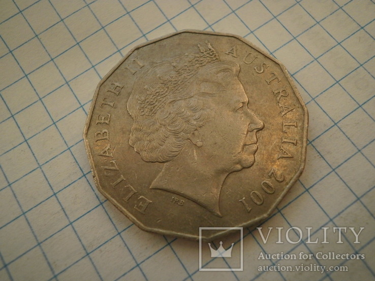Австралія 2001 рік 50 центів (ювілейна)., фото №3
