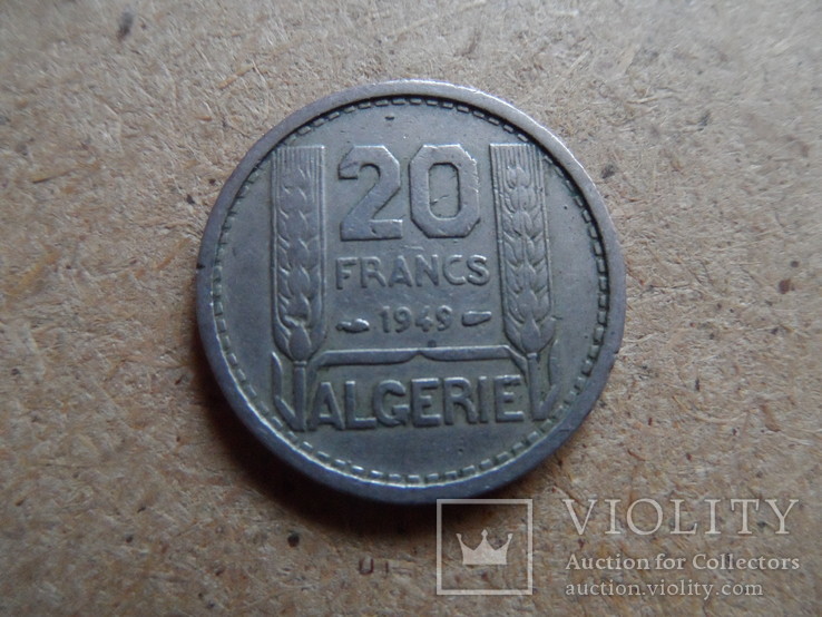 20 франков 1949 Алжир    (9.7.10)~, фото №2