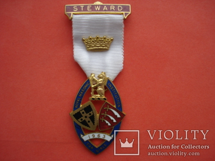 Масонский знак steward 1963, фото №3