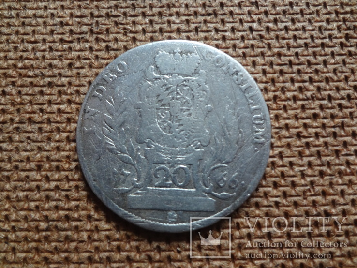 20 крейцеров 1766 Германия серебро    (9.12.10)~, фото №3