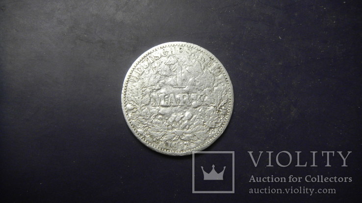 1 марка Німеччина 1914 A срібло, фото №2