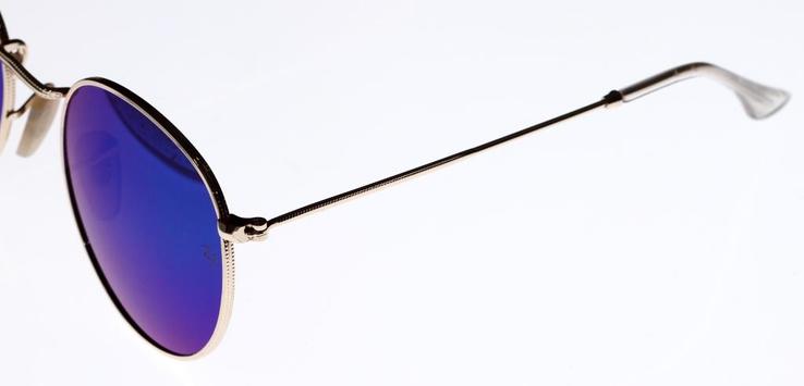 Солнцезащитные очки Ray Ban 6002. Синие, фото №4